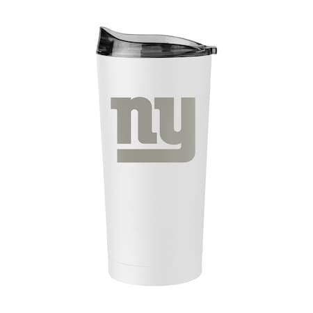 Logo Brands NY Giants 20oz Etch Powder Coat Tumbler 621-S20PT-WHT-9